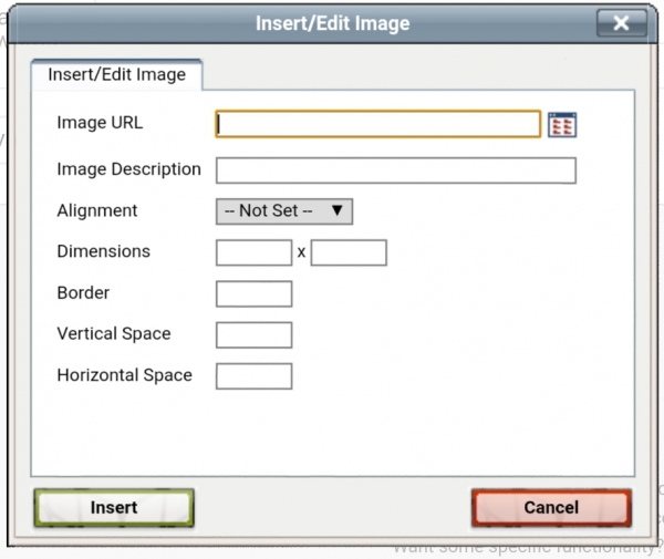 Image Dialog Box